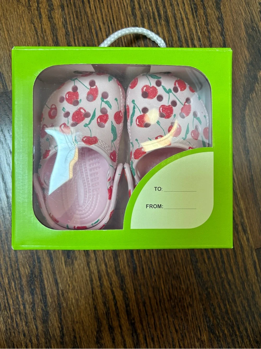 Toddler Crocs Cherry Print size 2/3